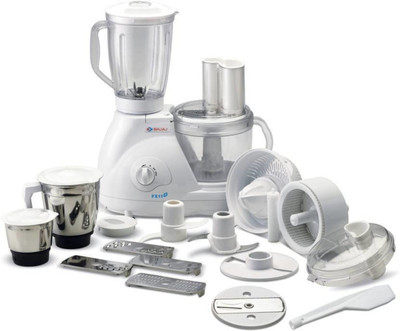 BAJAJ FX 11 Food Factory 600 Juicer Mixer Grinder (2 Jars, White)