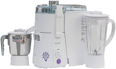 

SUJATA POWERMATIC PLUS 900 Juicer Mixer Grinder(White, 2 Jars)