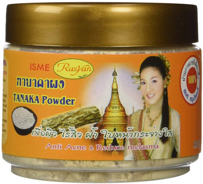 

Isme Rasyan Thanaka Tanaka Powder 100% for Anti Acne & Reduce Melasma Natural Herbal 50g(50 g)