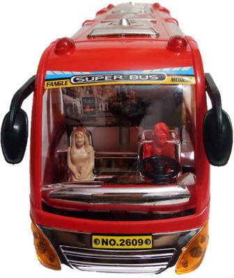 

Collectionmart 3D Light Top Bus with Music for Kids(Red)
