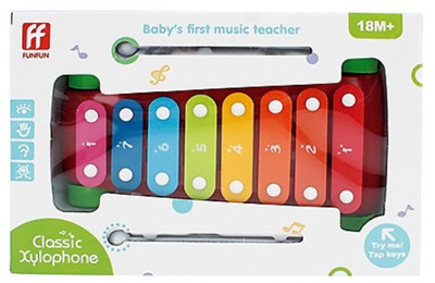 

TOYGALAXY XYLOPHONE WITH 8 MUSICAL TUNES FOR KIDS(Multicolor)