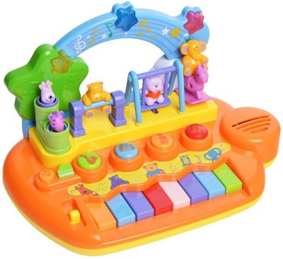 

Smartcraft Happy Rainbow Musical Instrument, Mini Piano Keyboard Musical Instrument Toy for Baby and Kids(Multicolor)