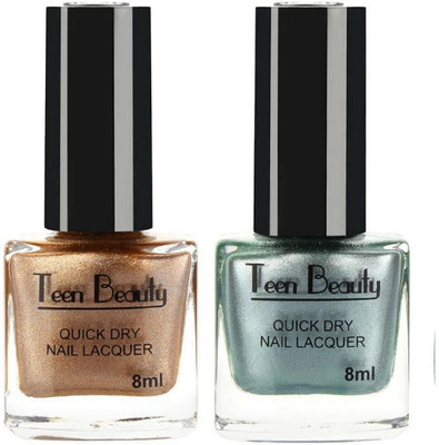 

Teen Beauty Enjoying It - Combo (Pack Of 2) Metallic Nail Enamels 104, 103(Pack of 2)