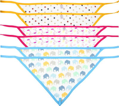 Hatchlingz Triangle Cotton-Nappy Double Layer (0-6 Months, Multicolor