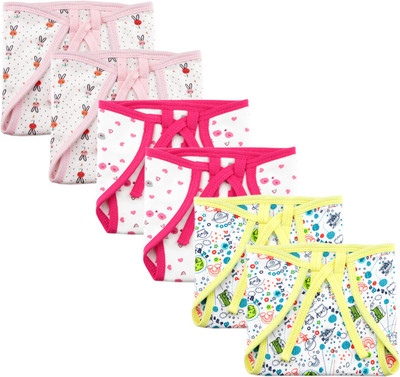 

Hatchlingz U shape Nappy-Non-paded(0-6 Months, Multicolor