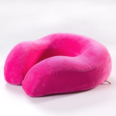 

MEDITIVE memory foam neck support U shape travel pillow Neck Pillow(Pink)