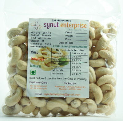 

synut enterprise G210 Cashews(500 g, Pouch)