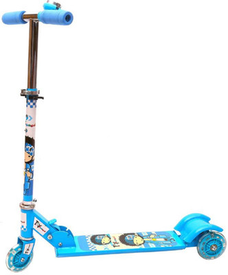 

nvcollections Manual 3 wheel Street Steel Scooter & Cycle With Brakes/Bell and Shock Absorbers(Blue)