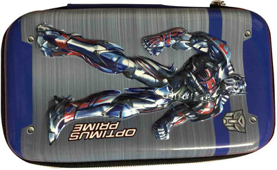 

13-HI-13 Stylish Smart Zipper Art Canvas Pencil Box(Set of 1, Multicolor)