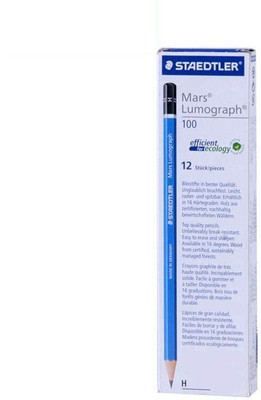 

Staedtler Mars Lumograph H Pencil (Pack Of 12) Pencil(Multicolor)