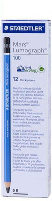 

Staedtler Mars Lumograph 100 3B Pencil, Pack Of 12 Pencil(Multicolor)