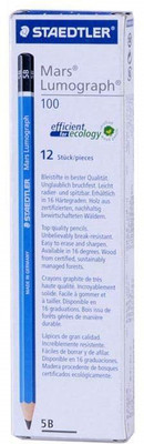 Staedtler Mars Lumograph 1005B Pencil (Pack of 12) Pencil(Multicolor)