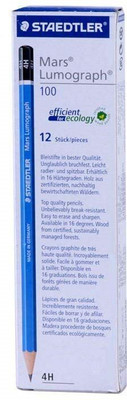 

Staedtler Mars Lumograph Pencil 100 4H DEGREE 12 PIECE PACK Pencil(Multicolor)