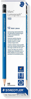 

Staedtler MARS LUMOGRAPH PENCIL HB - Box of 12 Pencil(Multicolor)