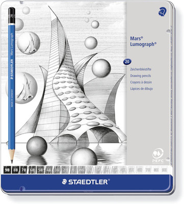 

Staedtler Mars Lumograph Degree Pencils, Pack of 20 Pencil(Multicolor)