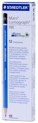 

Staedtler Mars Lumograph HB Pencil (Pack of 12) Pencil(Multicolor)
