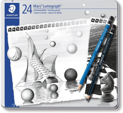 

Staedtler Mars Lumograph Artist Pencil Set - Pack of 24 Pencil(Multicolor)
