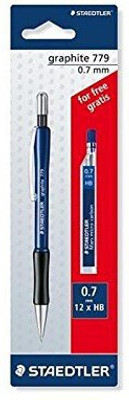 

Staedtler Graphite Mechanical 0.7mm Pencil with 1 pack lead for Pencil(Multicolor)