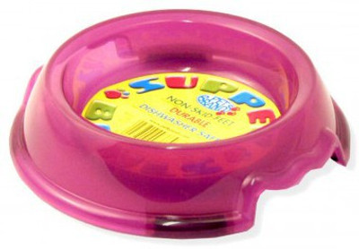 

Pet Brands Translucent Supper Dog Bowl, 1.6 L Round Plastic Pet Bowl(1.6 L Purple)