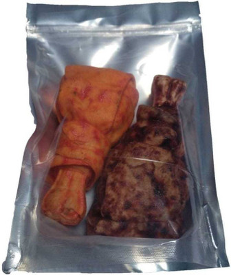 Delicacy Pet Food & Supplies Pure Chicken Mutton Leg Piece Chicken, Mutton 0.24 kg Dry Dog Food(Pack of 2)