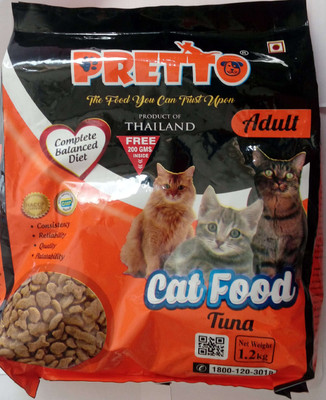 

pretto Adult 1.2 kg Cat food Tuna 1.2 kg Dry Cat Food