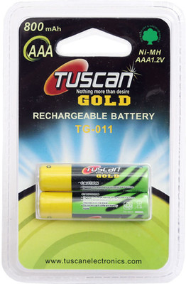 

Tuscan GOLD AAA 800 mAh 1 Pack (2Pcs) Rechargeable Ni-MH Battery