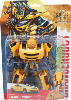 

BIG MONKEY TOYS FIGHTING ROBOT CONVERTING ROBOT TO CAR(Yellow)