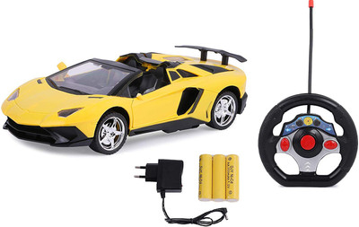 

Zest 4 Toyz 1:18 Scale Lamborghini Style Remote Control Super Toy Car.(Multicolor)