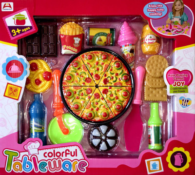 Krivan Colorful Pizza Set Home Activity Play Toy