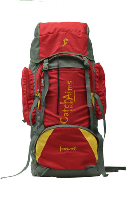 

farewell 65 L TRAVEL BACKPACK FOR OUTDOOR SPORT HIKING TRUKKING BAG CAMPING RUCKSACK 1 YEAR WARRENTY Rucksack - 65(Red)