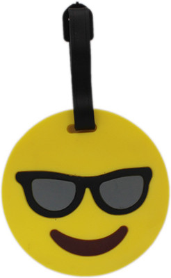 

Shoppernation Luggage Tag Smiley Cool Emoji - Yellow (6LNT36) - Bag Travel Tags Luggage Tag(Multicolor)