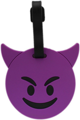 

Shoppernation Luggage Tag Smiley Devil Emoji - Purple (6LNT37) - Bag Travel Tags Luggage Tag(Multicolor)