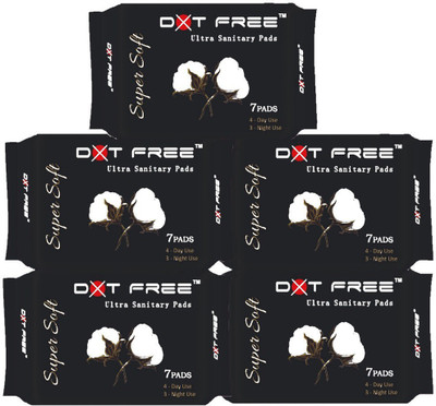 

dot free Super soft ultra thin sanitary pad Sanitary Pad(Pack of 5)