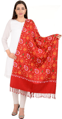 BAISA Embroidered Pure Wool Women Stole