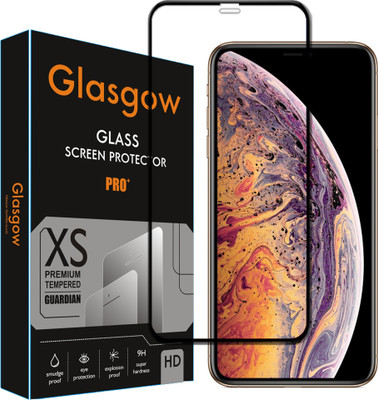Glasgow Edge To Edge Tempered Glass for Apple iPhone XS(Pack of 1)