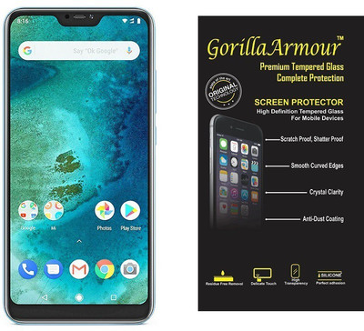 Gorilla Armour Tempered Glass Guard for Mi Redmi 6 pro(Pack of 1)