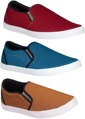 

GENIAL Slip On Sneakers For Men(Multicolor