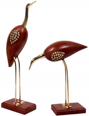 sk handicraft Decorative Showpiece  -  30 cm(Wood, Red)