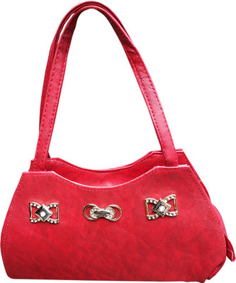 

Taskeeno Girls Evening/Party, Casual, Formal Red Leatherette Shoulder Bag