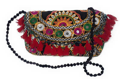 

Unique Fashion Women Evening/Party, Casual, Formal Red, Multicolor Velvet Sling Bag, Multicolor;red
