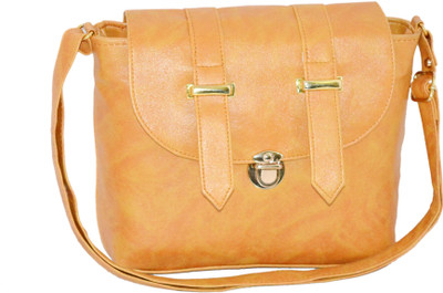 

MINAAR Women Evening/Party, Casual, Formal Tan PU Sling Bag
