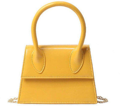 

Mei&Ge Girls Evening/Party, Casual, Formal Yellow PU, Leatherette Sling Bag