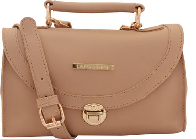 

LAPIS-O- LUPO Women Casual Beige Synthetic Leather Sling Bag