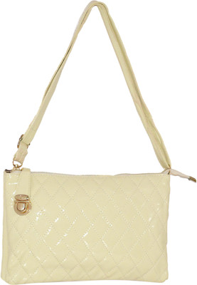 

minaar Women Evening/Party Beige PU Sling Bag