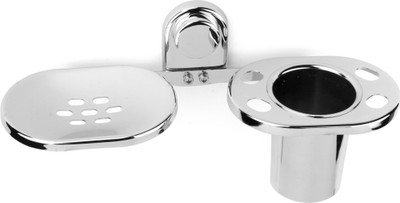 

Always Soap Dish / Soap Stand Case / Soap Holder Dish with Tumbler Holder / Bathroom Accessories(Steel)