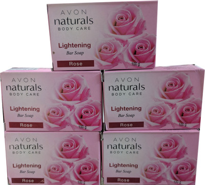 

Avon Naturals Body Care Lightening Soap Rose(500 g, Pack of 5)