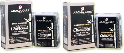 

Aroma Care Handmade OUDH Romance with activated charcoal soap(200 g, Pack of 2)