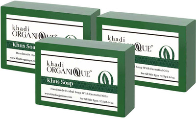 

Khadi organique Khus soap(.375 g, Pack of 3)