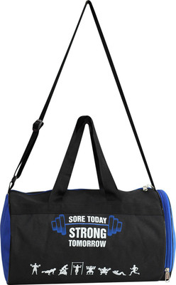 

AVENIR BLACK/BLUE - SORE TODAY STRONG TOMORROW Bag with SIDE POCKET for SHOES Duffel / Sports(Black, Kit Bag
