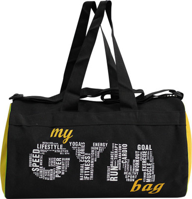 

L'AVENIR Black/yellow - MY GYM BAG Gym bag(Black, Kit Bag